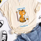 SARCASM Themed Drinking Cat Summer Women T Shirts