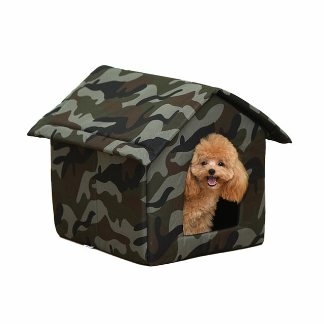 Cats Camouflage Outdoor House Bed