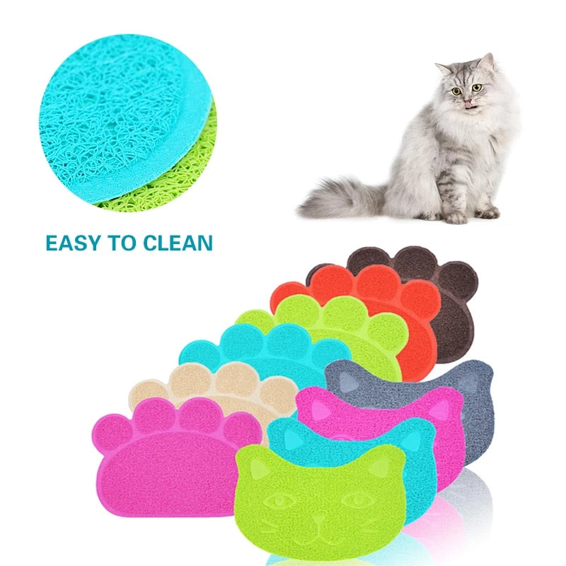 Cats Colorful Ears Litter Mat