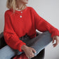 Womens Thick Long Sleeve Knitted Sweaters