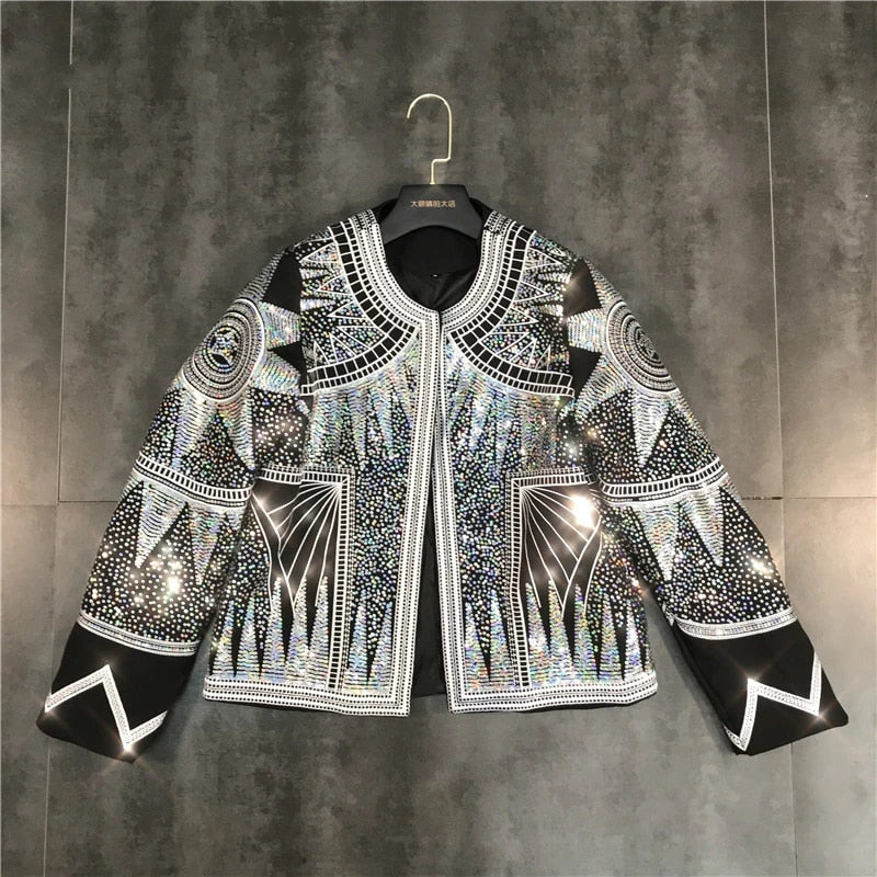 Womens High Quality Sequin Jacket