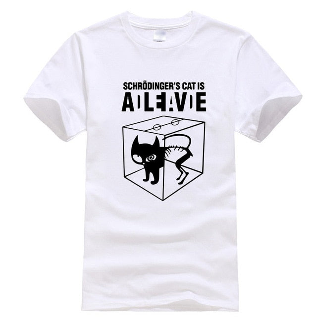 Women's Schrödingers Cat Is Alive & Dead T-Shirt